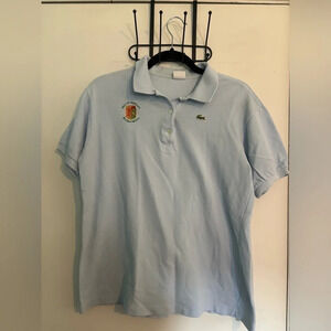 Lacoste Mens Size 46 (Large) Polo Light Blue Golf De‎ Chantaco Saint-Jean-de-Luz